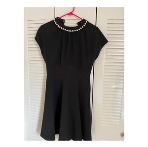 Black Kate Spade MIDI dress with pears around neck